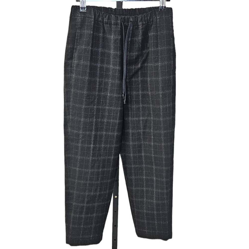 Aritzia Babaton Jimmy Pants Size XS Check Tie Waist Straight Leg